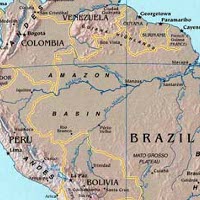 Map of South America